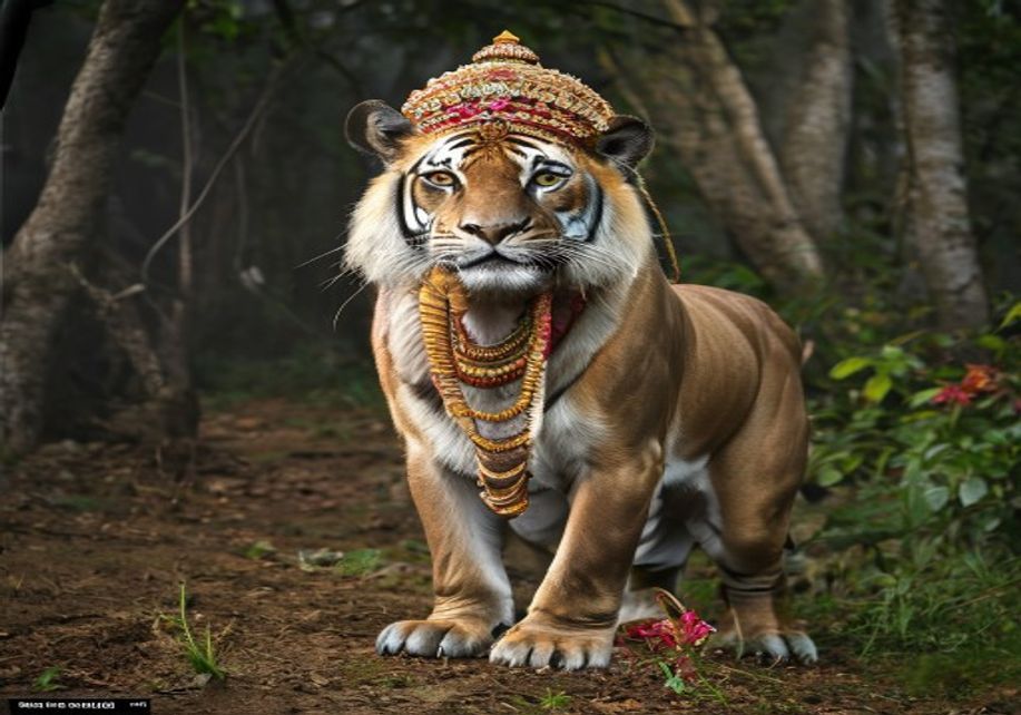 रणथंभौर टाइगर रिजर्व में बाघिन और मगरमच्छ की भिड़ंत