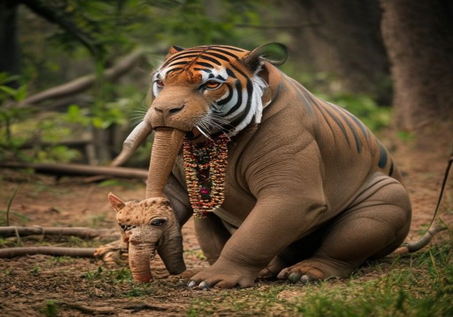 राजस्थान के रणथंभौर टाइगर रिजर्व में बाघिन और मगरमच्छ की भिड़ंत